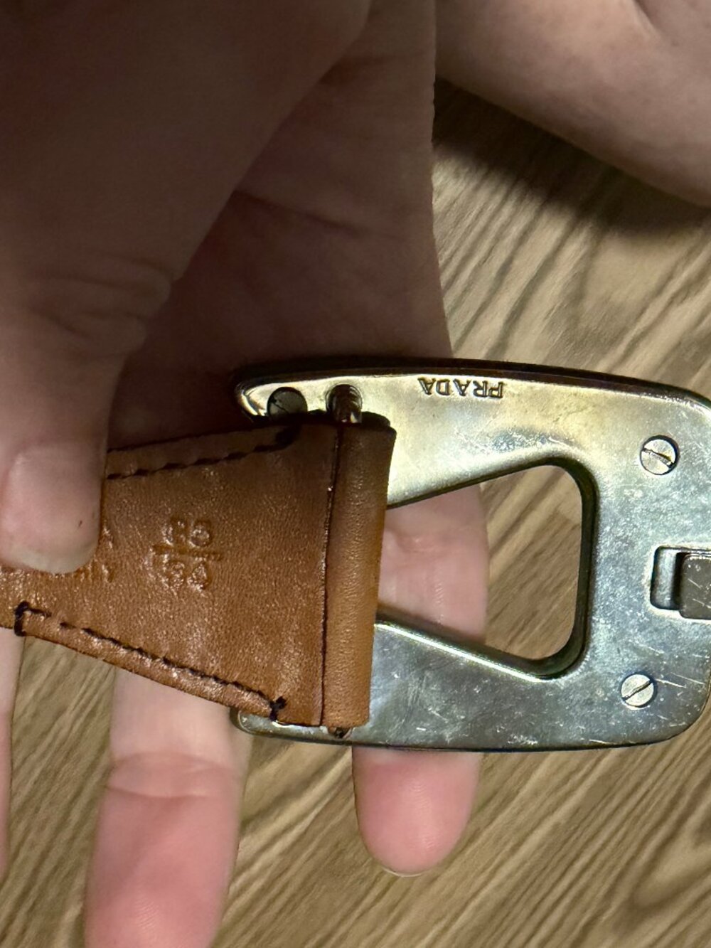 Vintage Prada Belt Green Size 85/34 - Picture 2 of 11